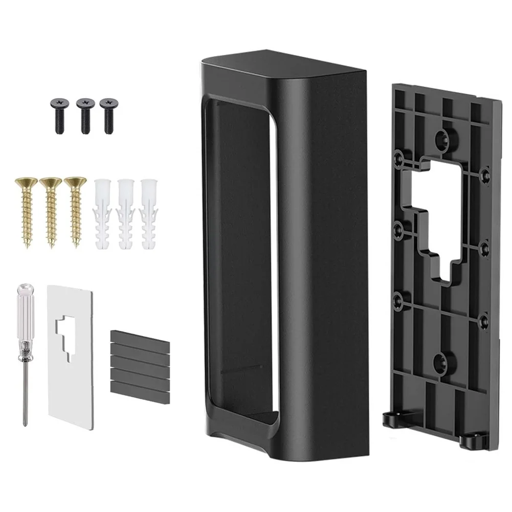 

1 комплект, кронштейн для крепления видео дверного звонка без сверления для кольцевого аккумулятора, модели дверных звонков, аксессуары, простая установка