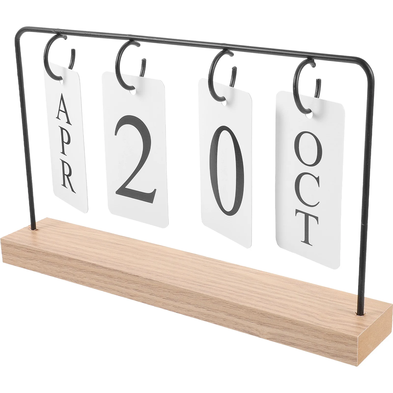 ديكور مكتبي بتقويم خشبي مبتكر، متعدد الوظائف وقابل لإعادة الاستخدام، مخطط دائم للاستخدام المنزلي والمكتب، تقويم مكتبي #1