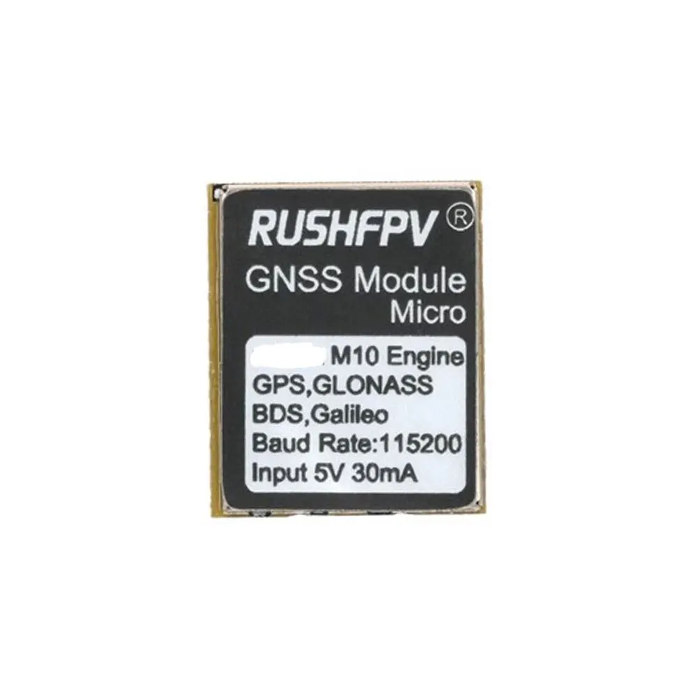 RUSHFPV GNSS Micro M10 GPS Module 10HZ Rate Built-in Ceramic Antenna for RC FPV Freestyle Drone DIY Parts