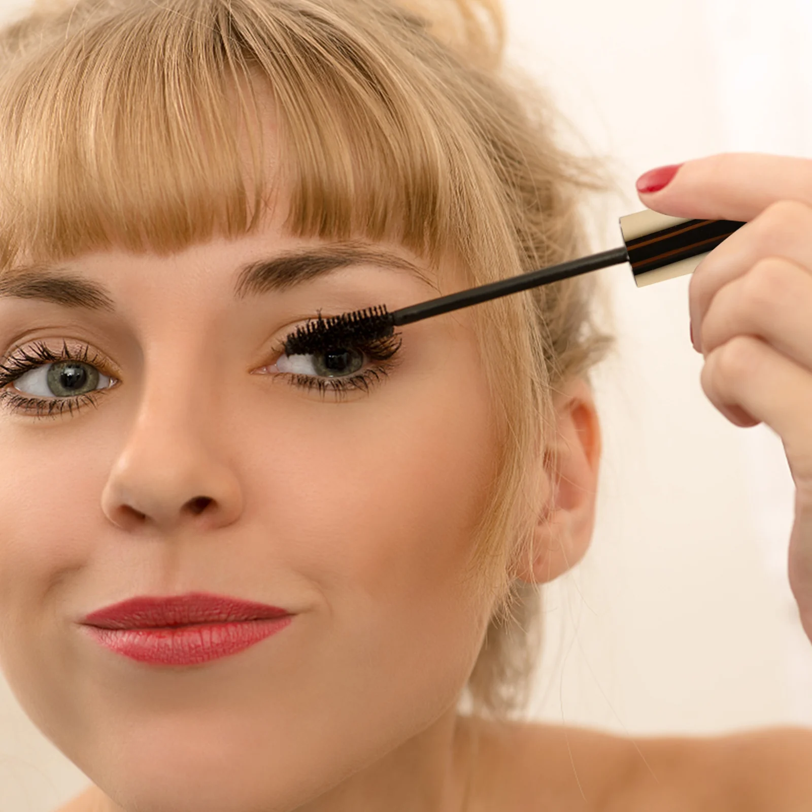 หลอดมาสคาร่าเปล่าแบบใส 3 ชิ้น ขวดลิปกลอส ภาชนะใส่อายไลเนอร์ แบบเติมได้ พลาสติกสำหรับเดินทาง ขนาดพกพา ใช้ซ้ำได้