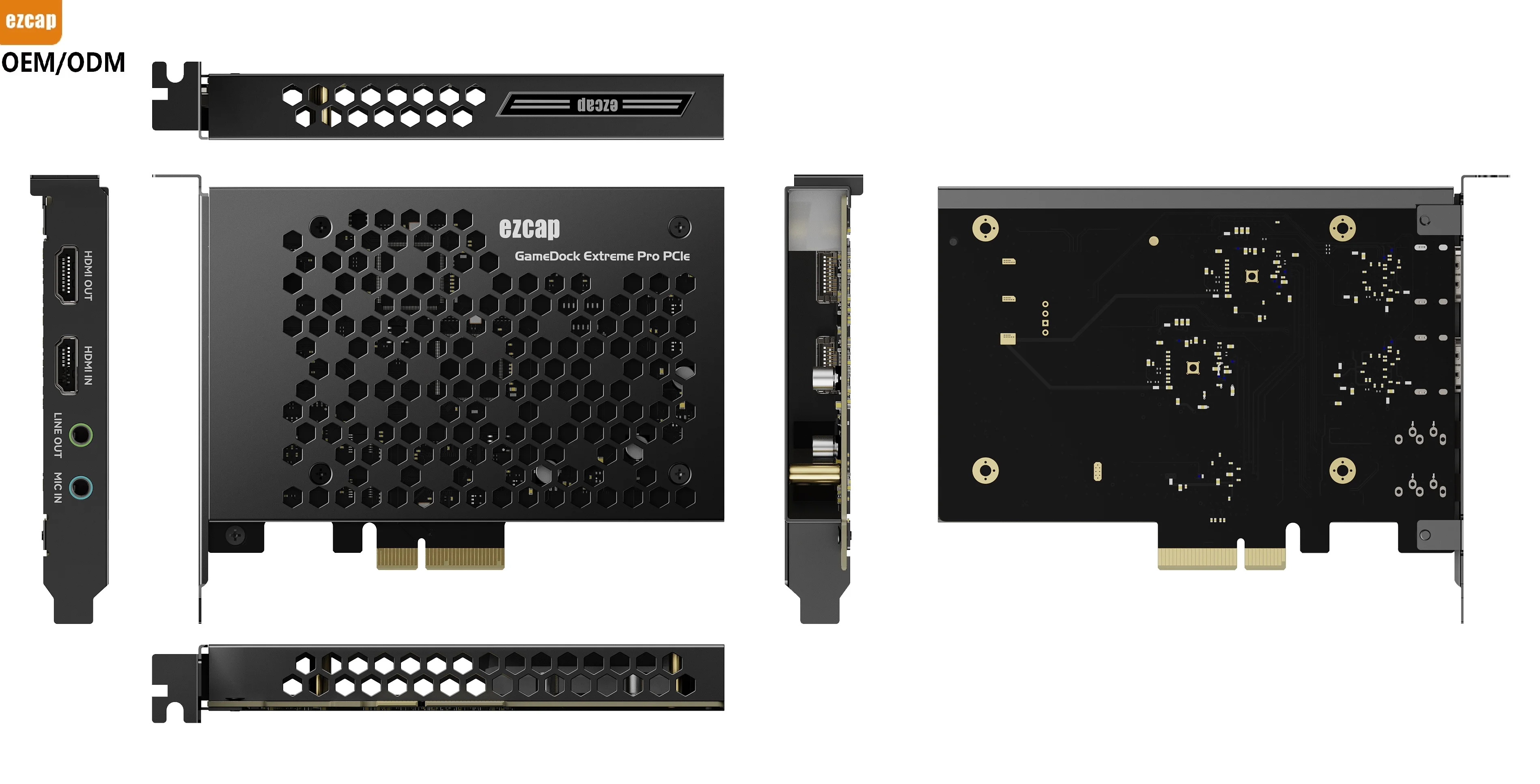 2026 new ezcap406M GameDock Extreme Pro PCIe Real 4K60 HDR VRR PCIE Video Capture recorder card 4K video capture 2160p144 record view 6