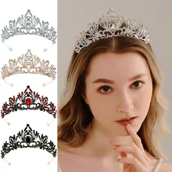 Fashion Crystal Tiaras And Crowns Wedding Rhinestone Hair Accessories For Women Bride Hair Jewelry Headpiece Gift