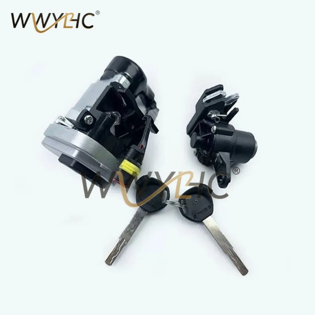 pedal-motorcycle-set-lock-hong-qj125t-6c-6g-electric-door-lock-assembly-ignition-key-seat-cushion-lock
