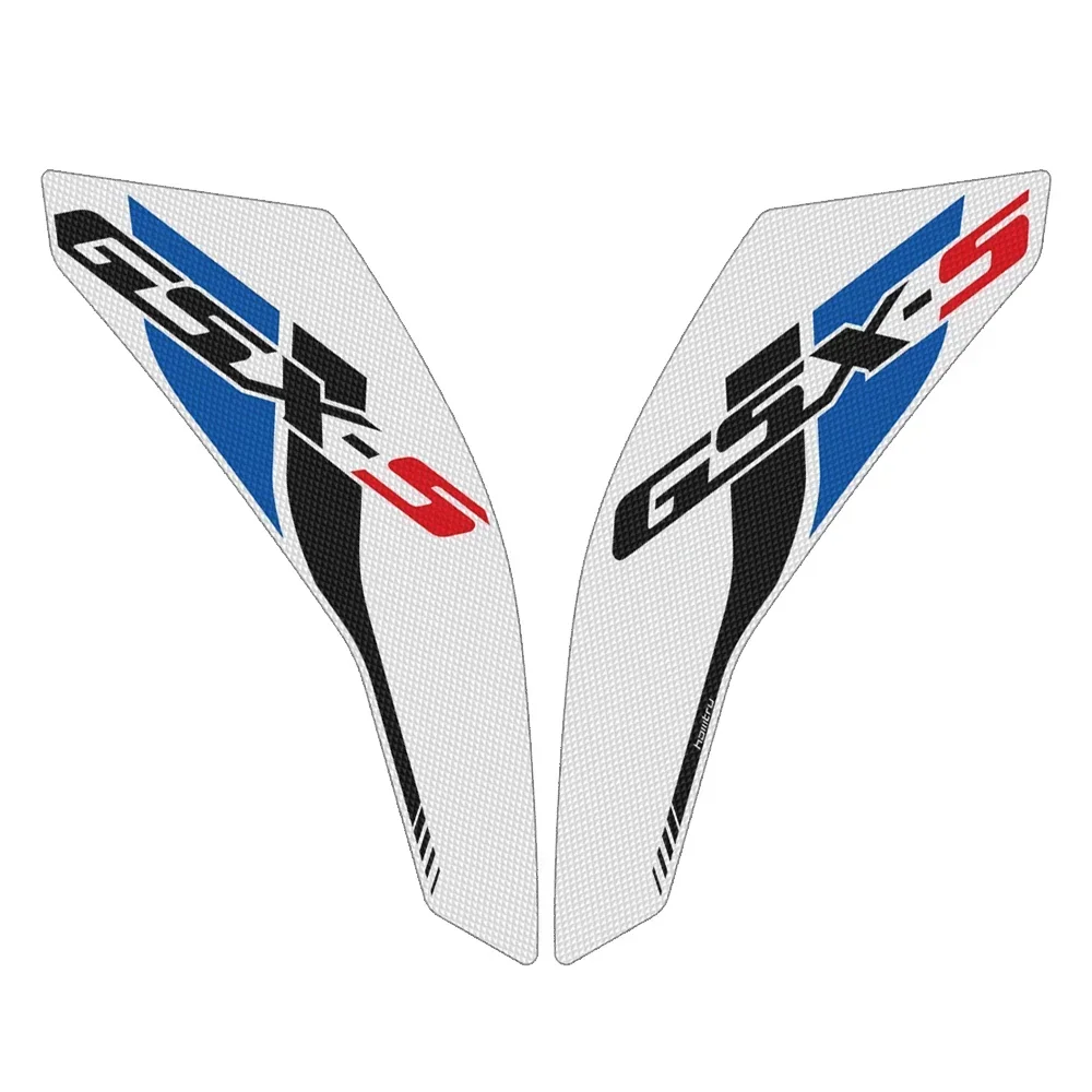 ل 2017-2021 سوزوكي GSX-S750 GSXS 750 Z دراجة نارية تعديل الجانب خزان الوسادة ، لوحة جانبية الركبة المضادة للانزلاق وسادة ملصق عدة
