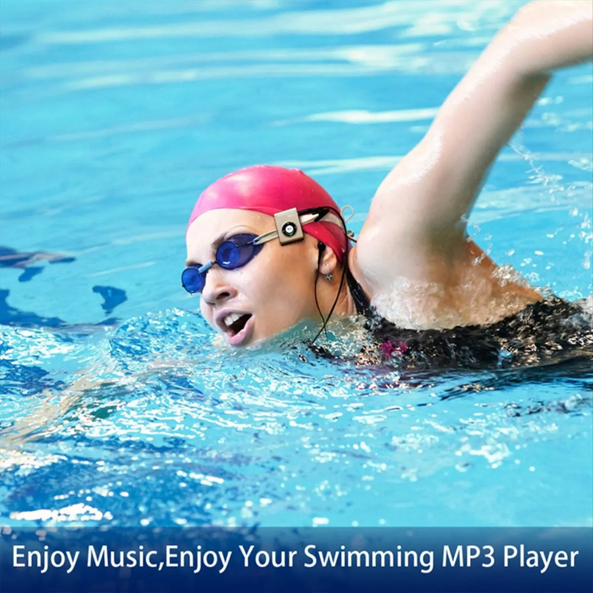 

IPX8 Спортивный Водонепроницаемый MP3-плеер Дайвинг Серфинг Плавание MP3 Мини-клип MP3-плеер FM-радио Водонепроницаемые наушники A