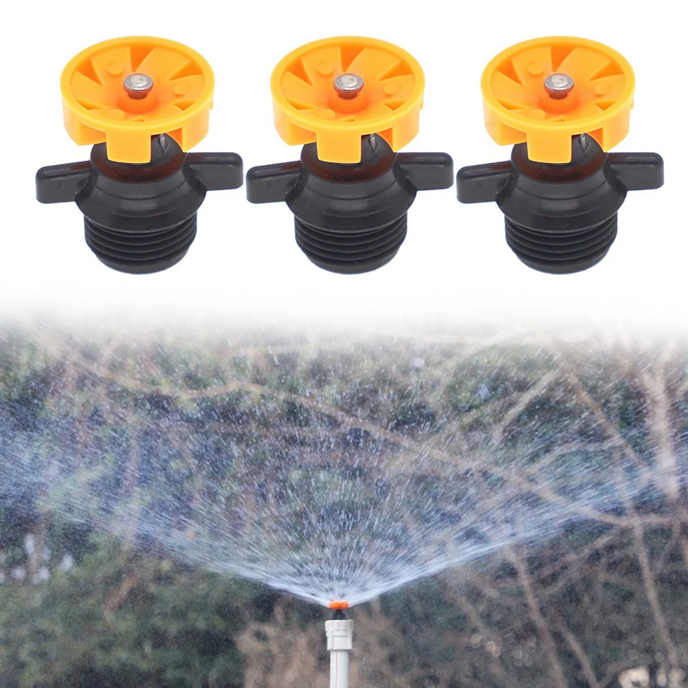 360 Degree Rotation Irrigation Nozzle Garden Irrigation Tasks Automatic Rotation Efficient Flow Rate Hydraulic Drive
