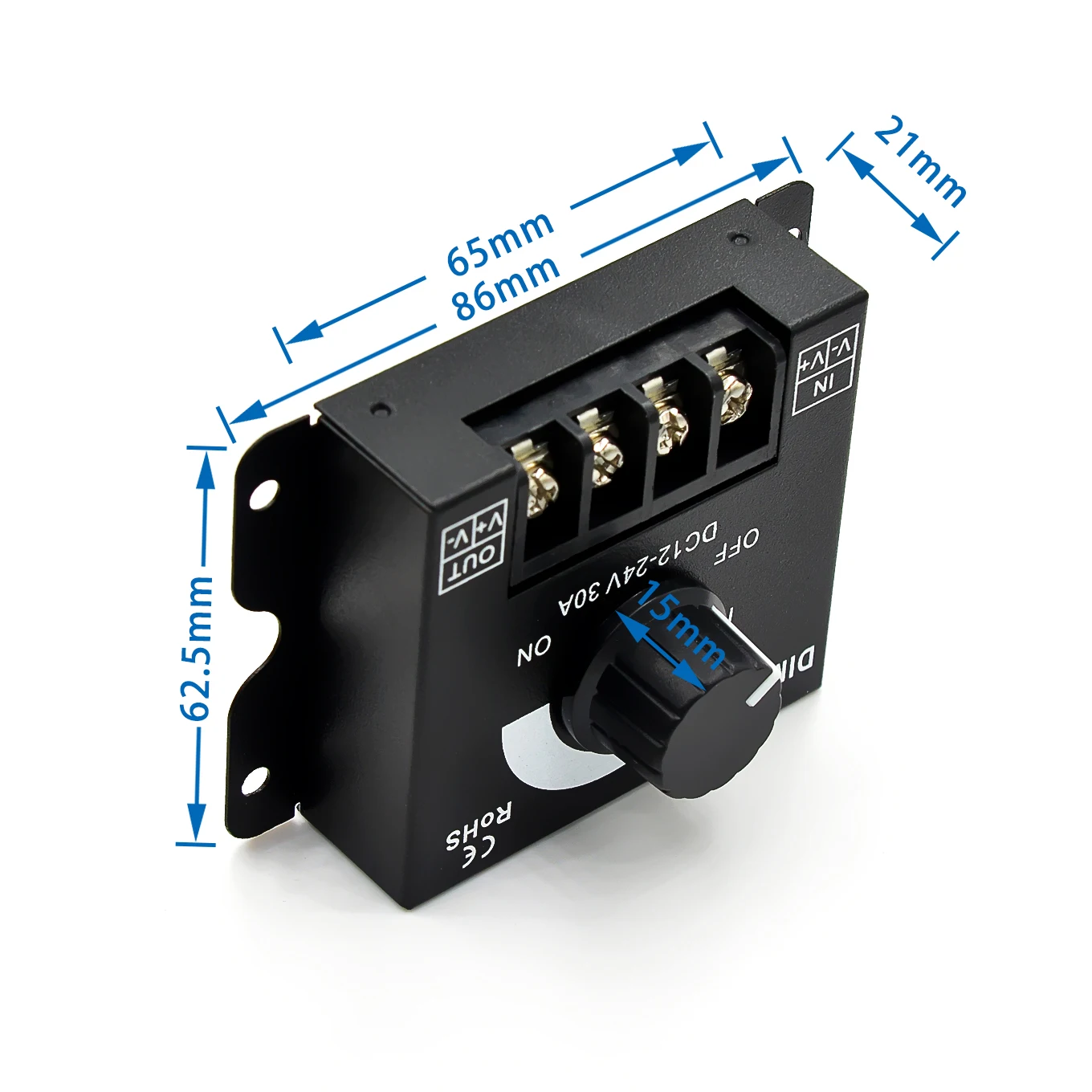 DC12-24V 30A مقبض باهتة تعديل السطوع ستبليس يعتم التبديل تحكم ل 3528 5050 COB SMD LED قطاع الضوء