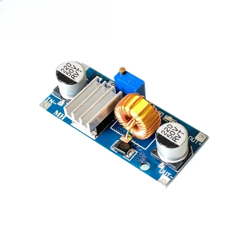 XL4015 5A DC-DC Buck Converter Modul 4-38V bis 1,25-36V Einstellbare Netzteil mit Kühlkörper zum Aufladen von Lithiumbatterien