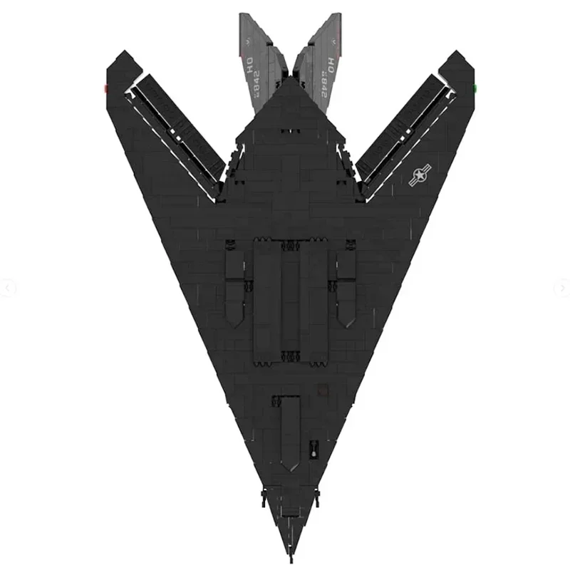 Militärflugzeug Modell Moc Bausteine F-117 Nighthawk Kämpfer Technologie Blöcke Geschenke Weihnachten Spielzeug DIY Sets Montage