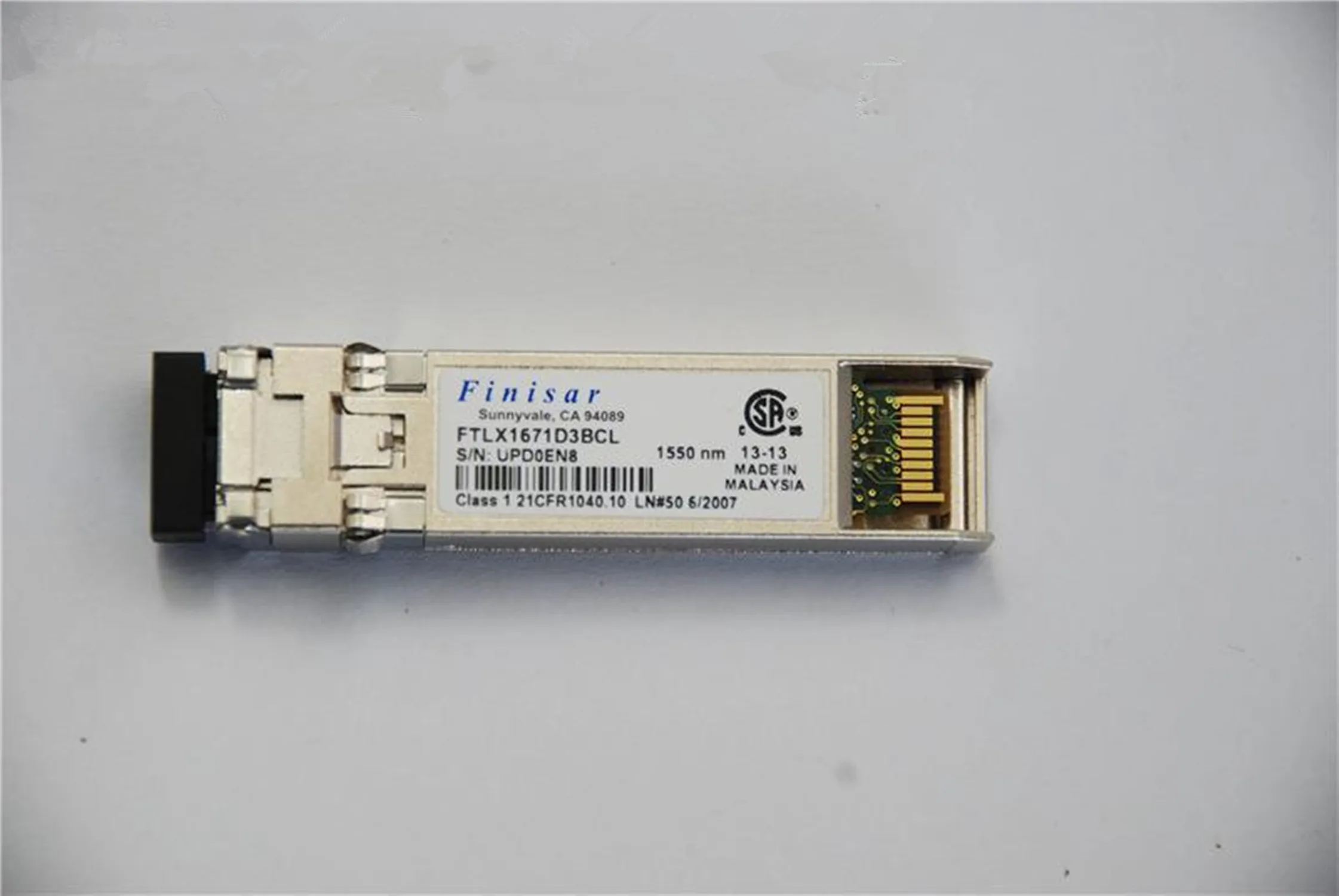 

Finisar 10GB 40KM Fiber Module Sfp FTLX1671D3BCL/1550NM 40KM 10G General Fiber Optical Module