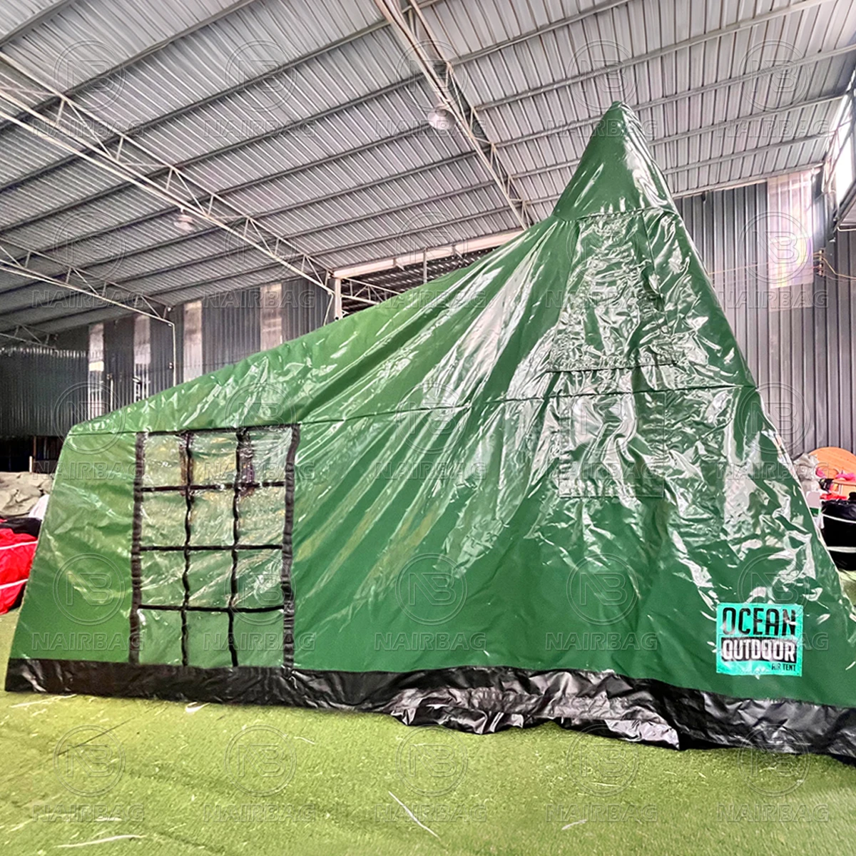 PVC Waterproof Outdoor Air Tent Inflatable Camping Tent With Excellent Visibility Family 4 Season 4x3.8x3m / 13x12.5x10ft