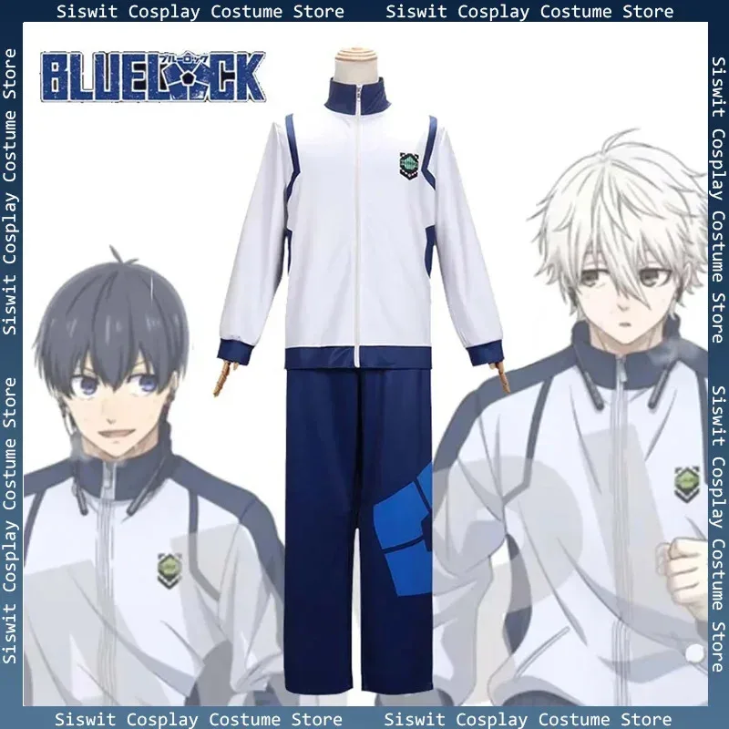 

Anime Blue Lock Reo Nagi Bachira Isagi Costumes Cosplay Zip Sportswear Tracksuit Football Jersey School Uniform Carnival Suits