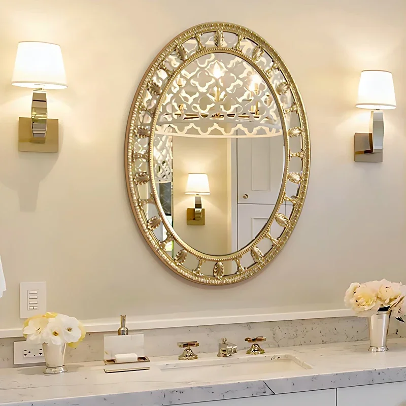 

Moveable Design Decorative Mirrors Antique Nordic Vintage Shower Mirrors Bedroom Aesthetic Specchio Da Parete Home Decorations