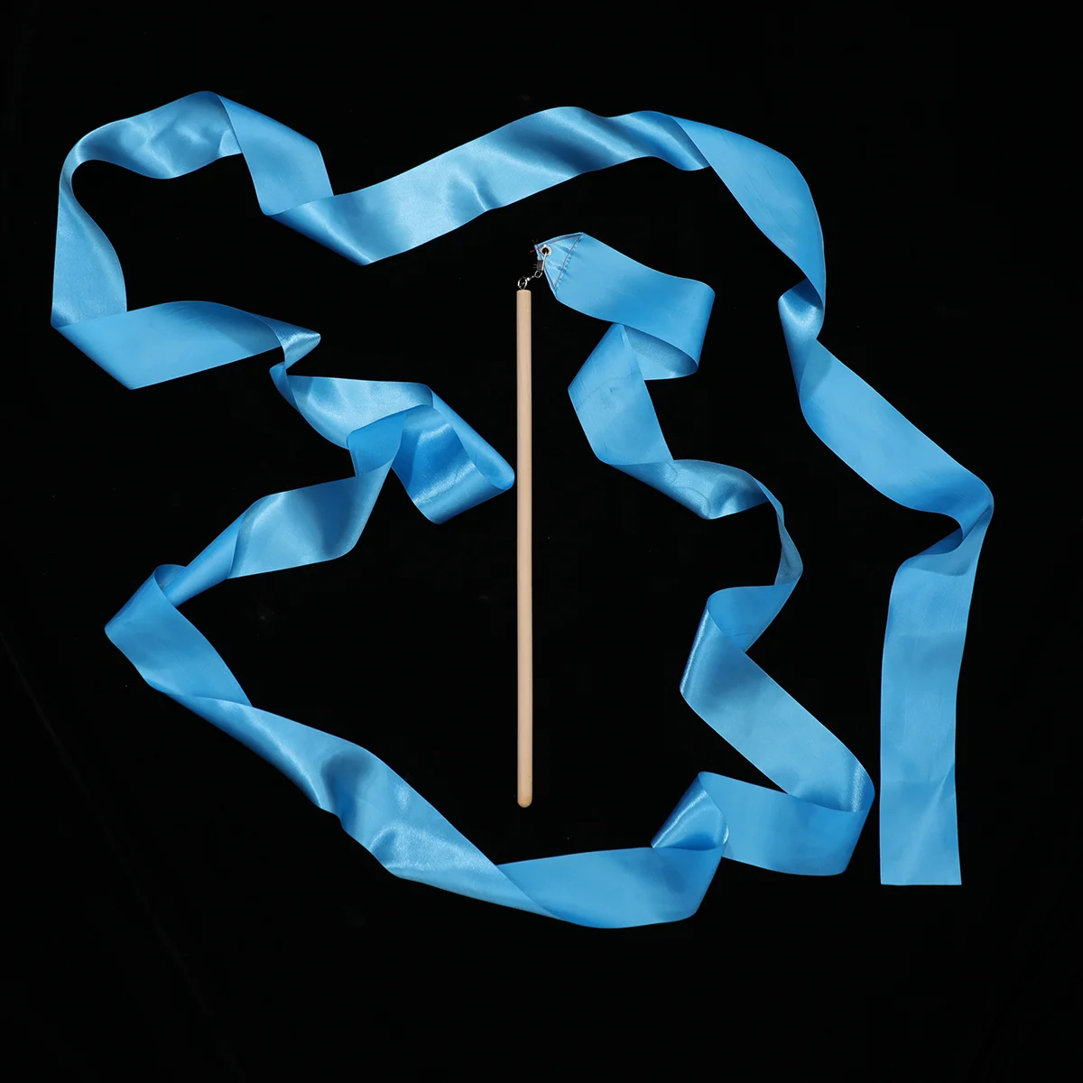 

2Pcs 4M Colorful Rhythmic Gymnastics Ribbon Dance Twirling Ribbon Streamers Gymnastics Training Marching Band