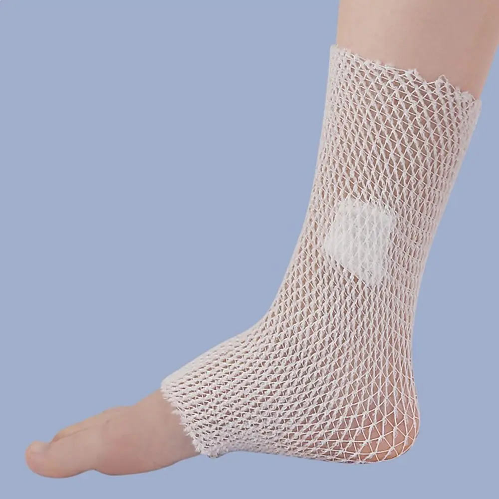 Bandage Tubulaire en Filet de 2m, Forme Cylindrique, Blanc, artificiel astique, Étirement des Plaies, IQUE Joint, Fixation, Bandage Respirant, Outil de Sécurité