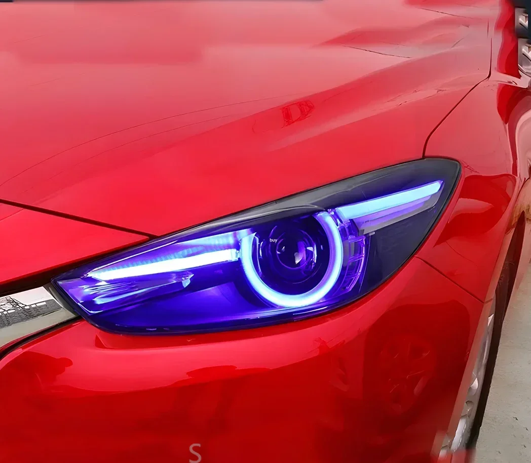 Auto Koplampen Montage Voor Mazda 3 Axela 2017-2019 Upgrade LED Hoge Configureren Dynamische Bifocale Projector Lens Auto accessoires