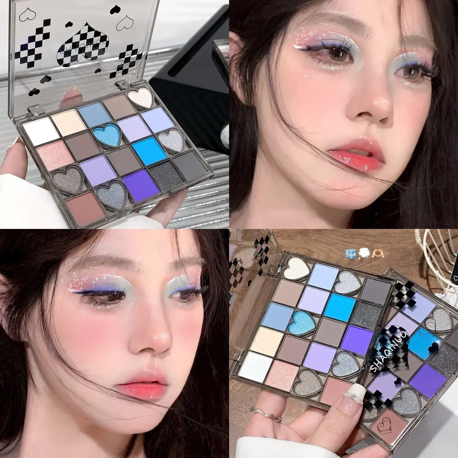 20-Color Eyeshadow Palette - Shimmer, Matte & Glitter Shades for Smokey Eyes | Perfect for Christmas, Halloween Cosplay