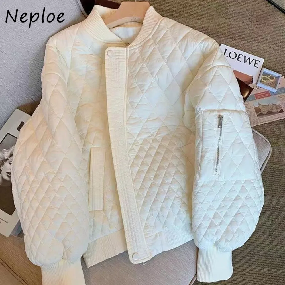 

Neploe Короткие шотландские повседневные Veste Femme Модные элегантные универсальные персонализированные парки в стиле пэчворк Свободная офисная женская куртка