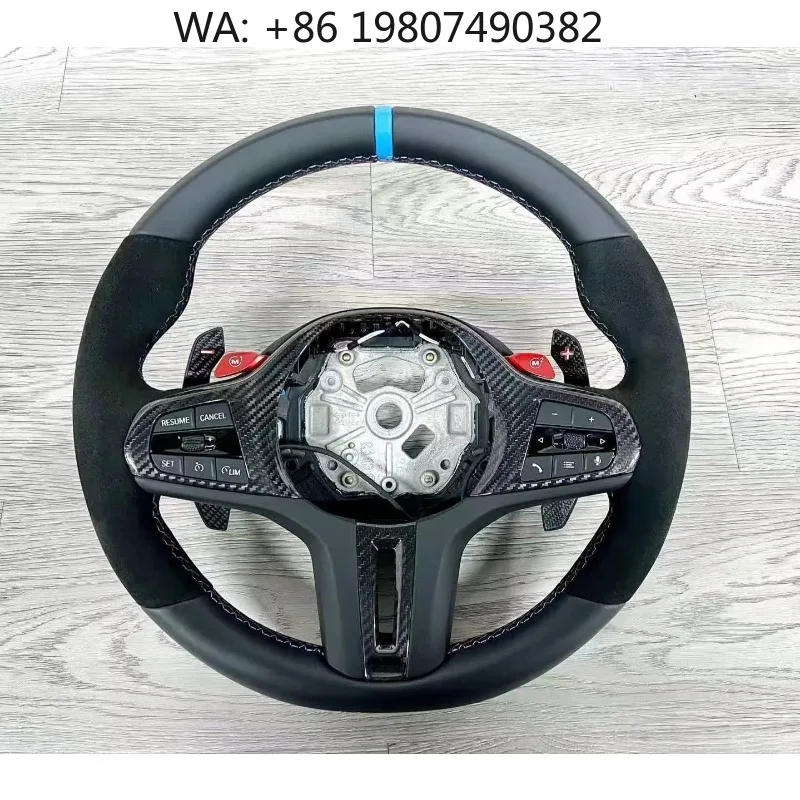 

3 Spoke Heated Leather Steering Wheel Hot Modified Upgrade Fit G20 G30 G11 G12 G13 G14 G15 G16 G31 G32 F10 G38