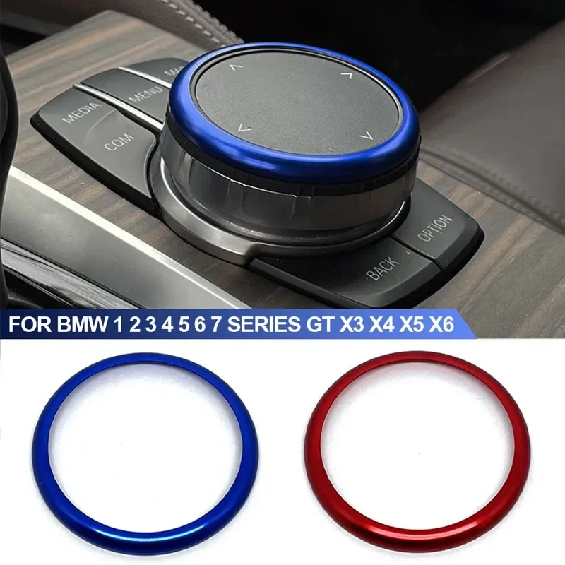 Car Center Console IDrive Multimedia Controller Knob Button Trim Cover Ring for BMW 1 2 3 4 5 6 7 Series X3 X4 X5 X6 F22 F30 F10