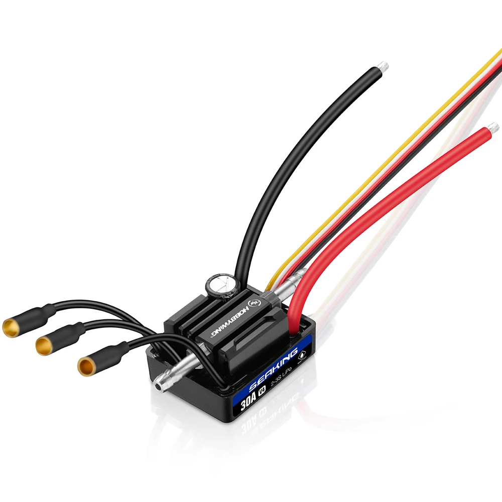 Hobbywing Seaking 30A/60A/90A/120A V4 Brushless Waterproof Speed Controller/ESC For RC Boat/Ship Parts