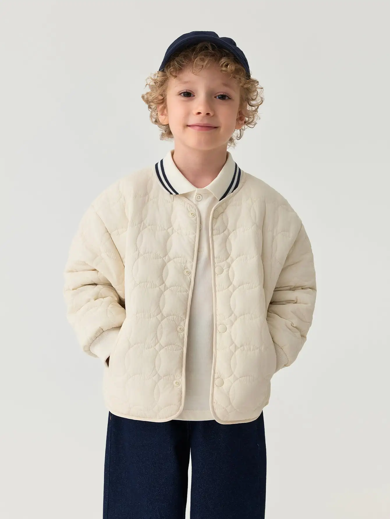 

MARC & JANIE Toddler Boy Water Repellent Coin Quilted Padded Jacket 551362