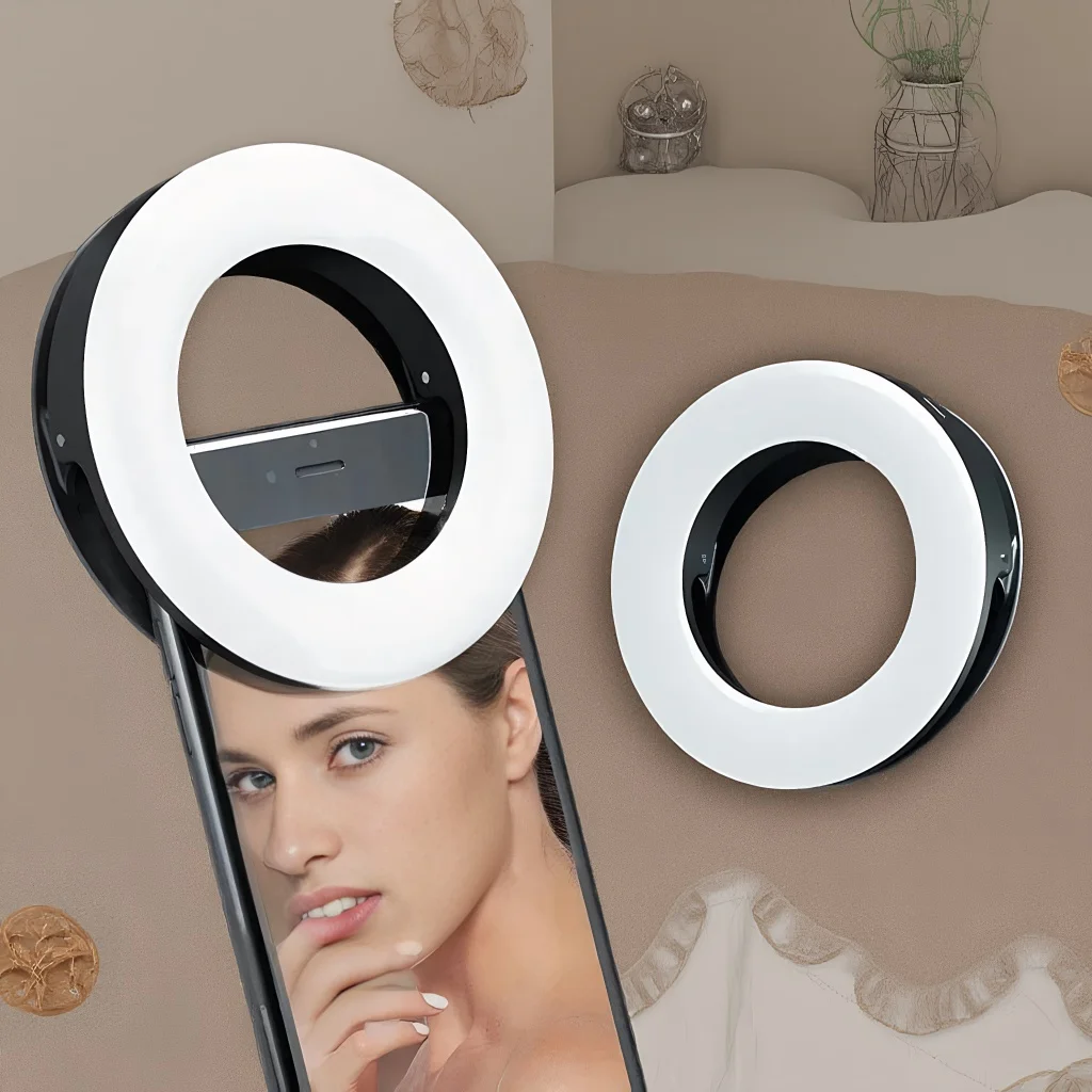 

Перезаряжаемый USB-кольцевой светильник для селфи — портативный светодиодный заполняющий светильник для телефона и ноутбука