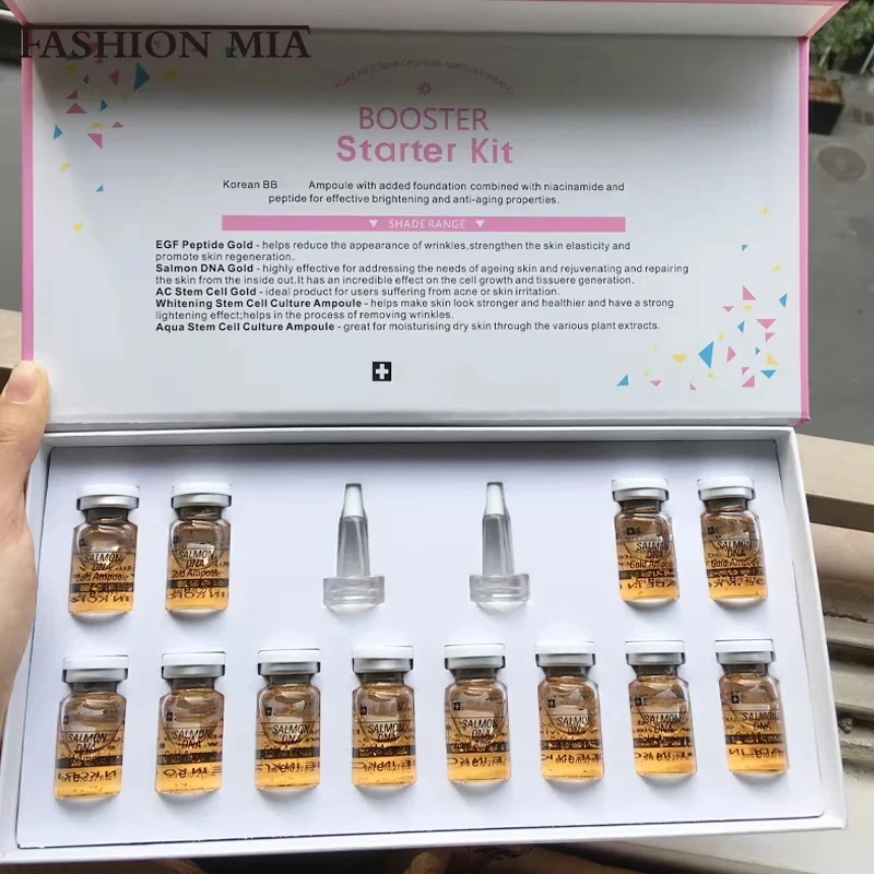 

Корейский набор для ухода за кожей: сыворотка-бустер с ДНК лосося 8 мл, BB-крем для омоложения, увлажнения, укрепления и сужения пор, уход за кожей лица