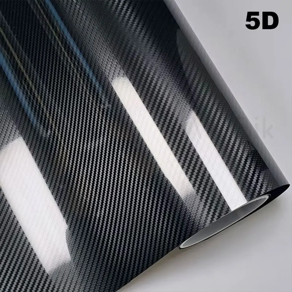 

50cm*150cm PET High Glossy 5D Carbon Fiber Wrapping Vinyl Film Motorcycle Tablet Car Scratchproof Stickers and Auto Accessories