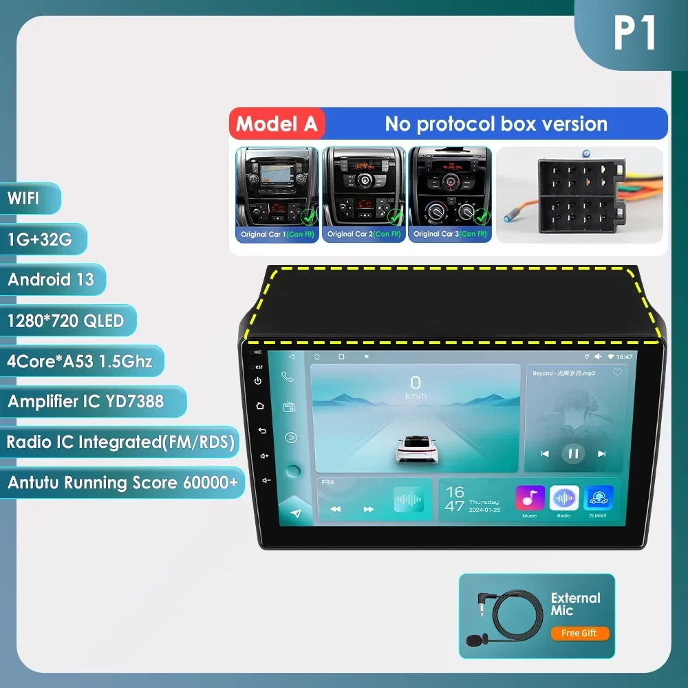 OSSURET 6115 Android autoradio voor Fiat Ducato 3 Citroen Jumper 2 Peugeot Boxer 2 2016-2022 Carplay multimediaspeler GPS