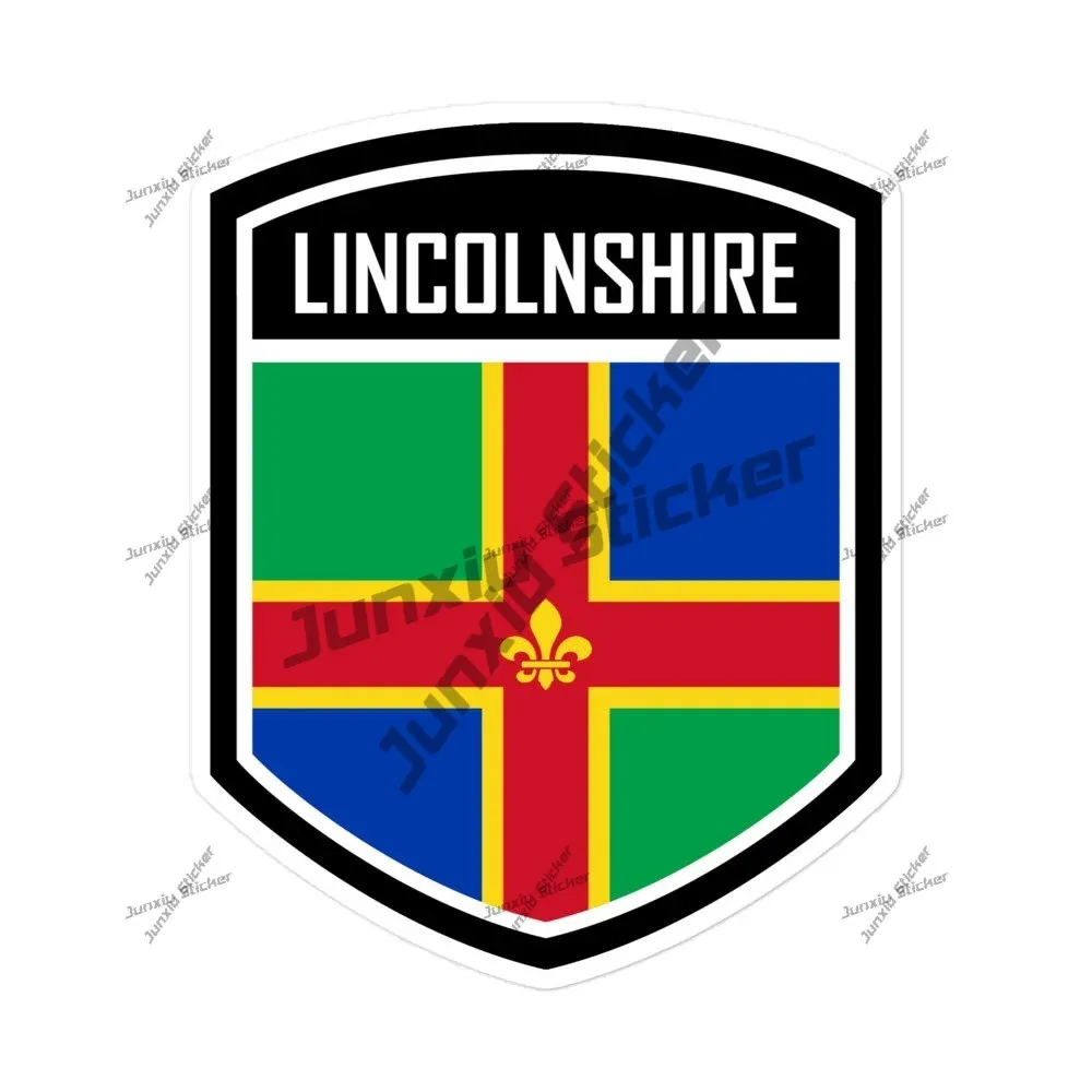 

Lincolnshire County England Flag Emblem Stickers Anti Scratch Exterior Accessories for the Car Fuel Tank Cap SUV Fine Decal PVC