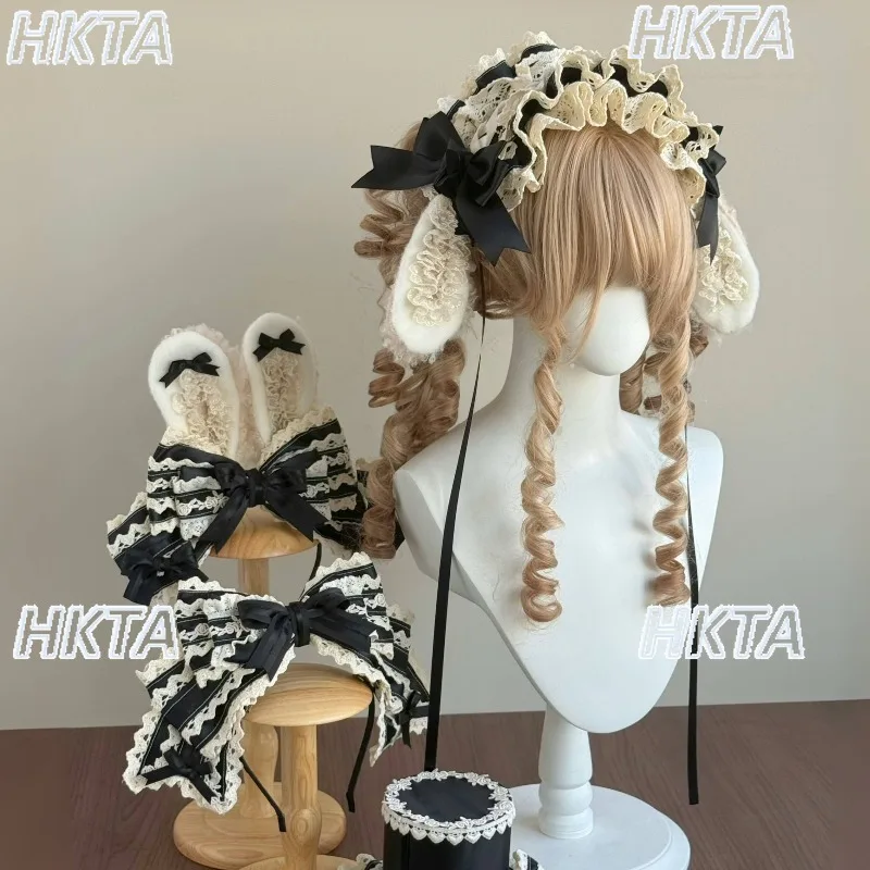 japanese-autumn-new-kawaii-cute-cartoon-lace-contrasting-headpieces-edge-clips-kc-sweet-lolita-hairclips-diy-accessories-women