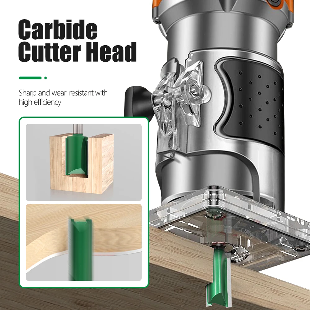 LAVIE 1 قطعة 8 مللي متر عرقوب راوتر بت مستقيم بت قاطعة المطحنة للخشب أداة الأعمال الخشبية C08002