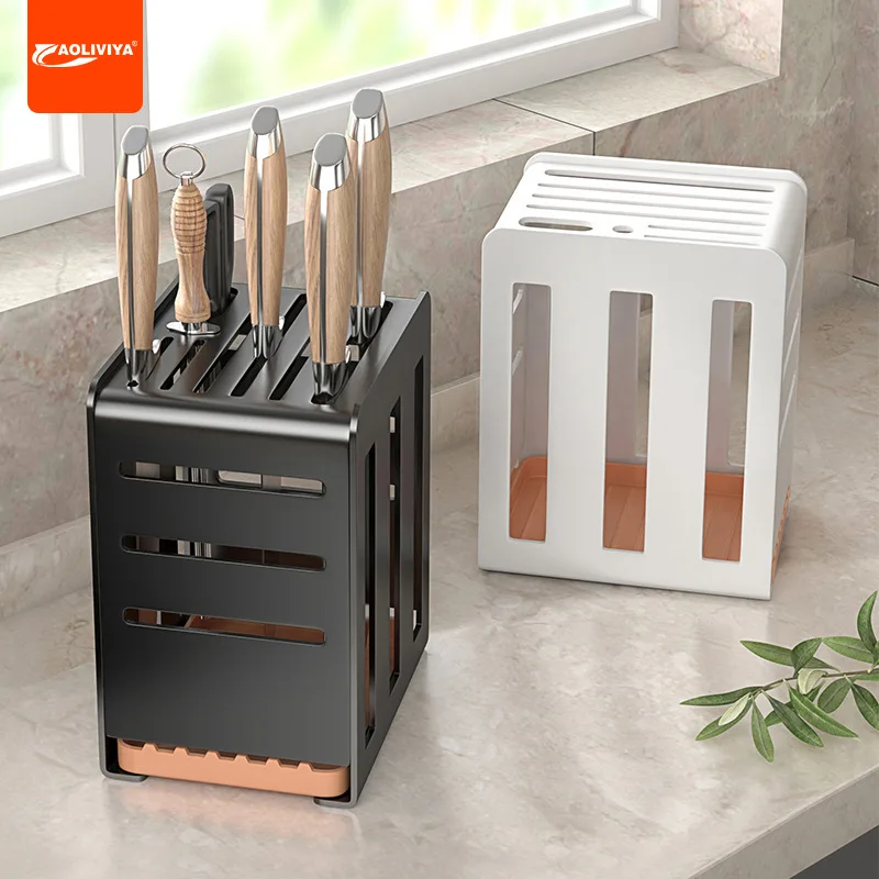 Aoliviya Strict Selection Kitchen Storage Rack Multi-Functional Knife Holder Chopsticks Cage Integrated Storage Kn