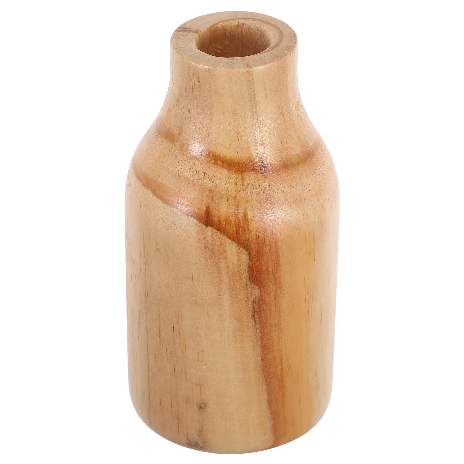 

Small Pine Wood Vase Natural Wooden Flower Holder For Dried Artificial Flowers Decorative Tabletop Home Office Bookshelf Rustic