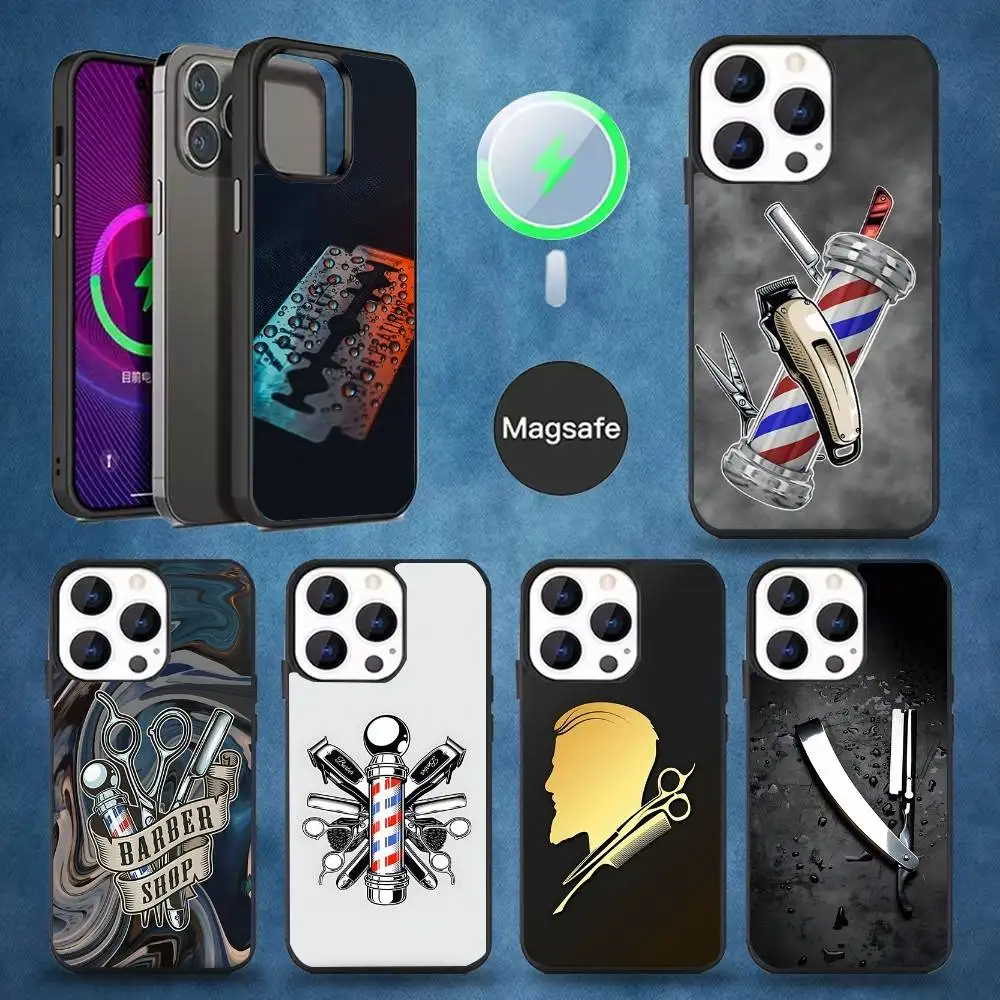 

Barber Shop Hair Stylist Salon Phone Case For iPhone 17,16,15,14,13,12Pro,Max,Plus,Mini,Magsafe,Magnetic Wireless Charging Case