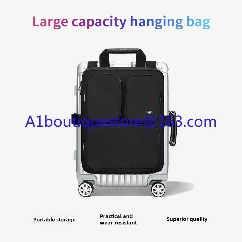 Suitcase Additional bag Large capacity boarding case hanging bag Foldable external storage bag tie