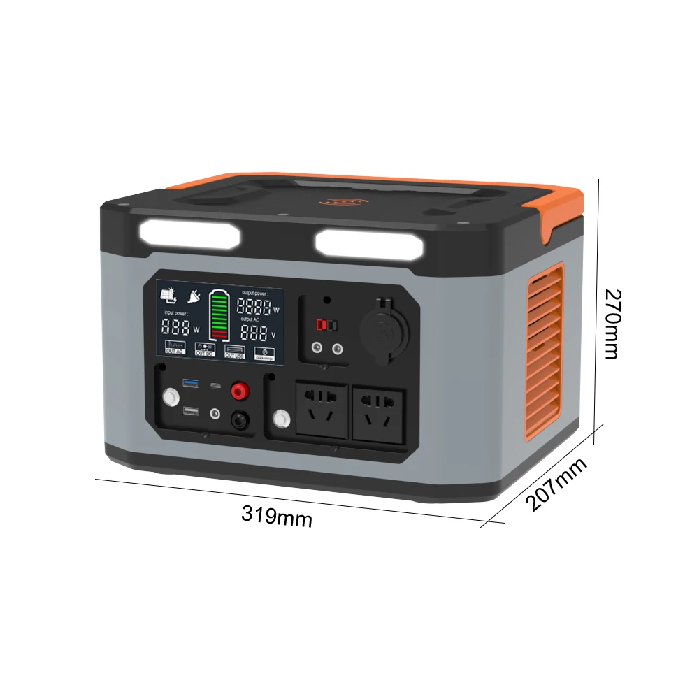 Home Emergency Energy 1000W 1500W 2000W High-Power Electrical Energy Storage System Outdoor Camping Portable Solar Power Station