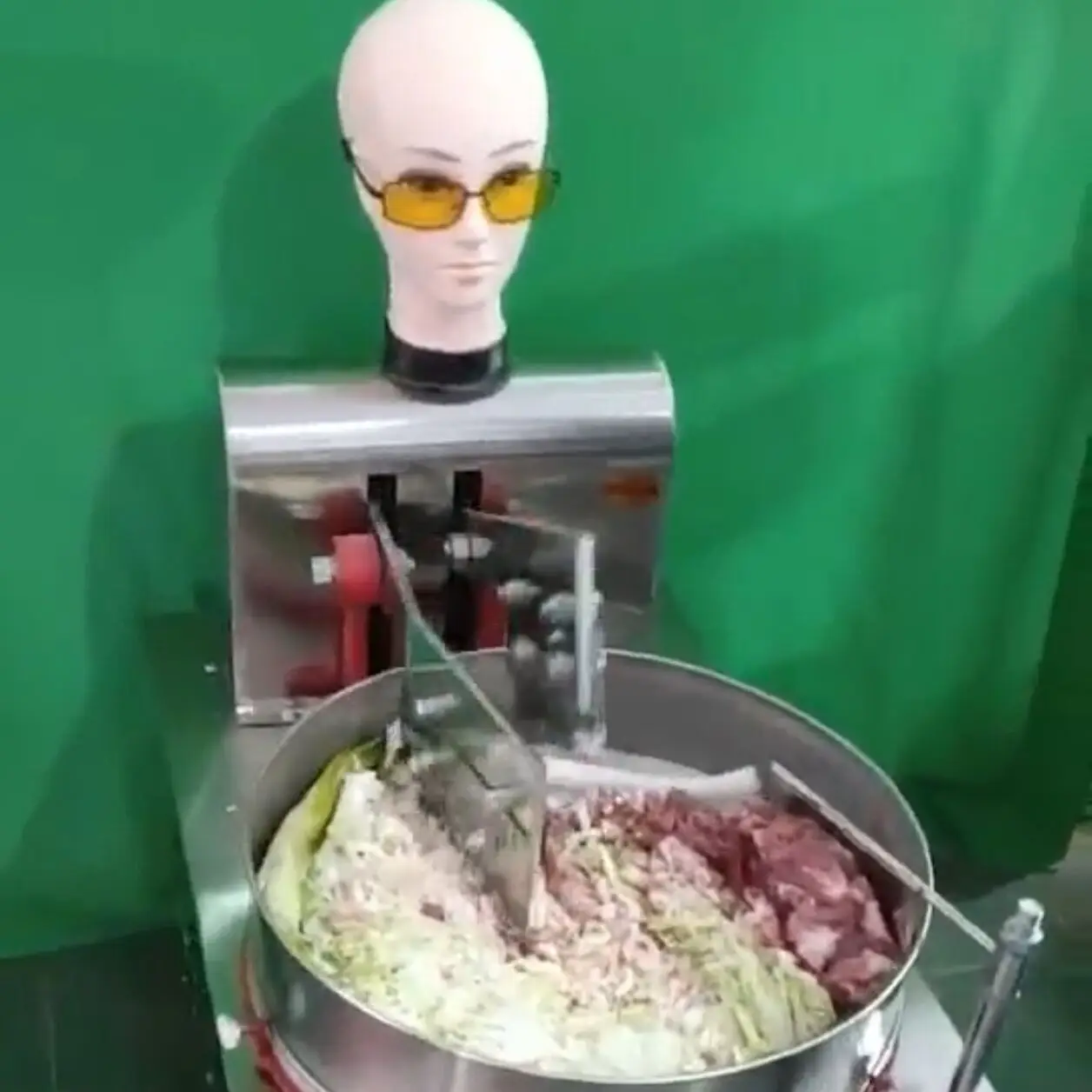 نوع جديد من آلة تعبئة اللحوم الأوتوماتيكية اليدوية آلة تعبئة اللحوم زلابية آلة تعبئة المفرمة قطع الخضار