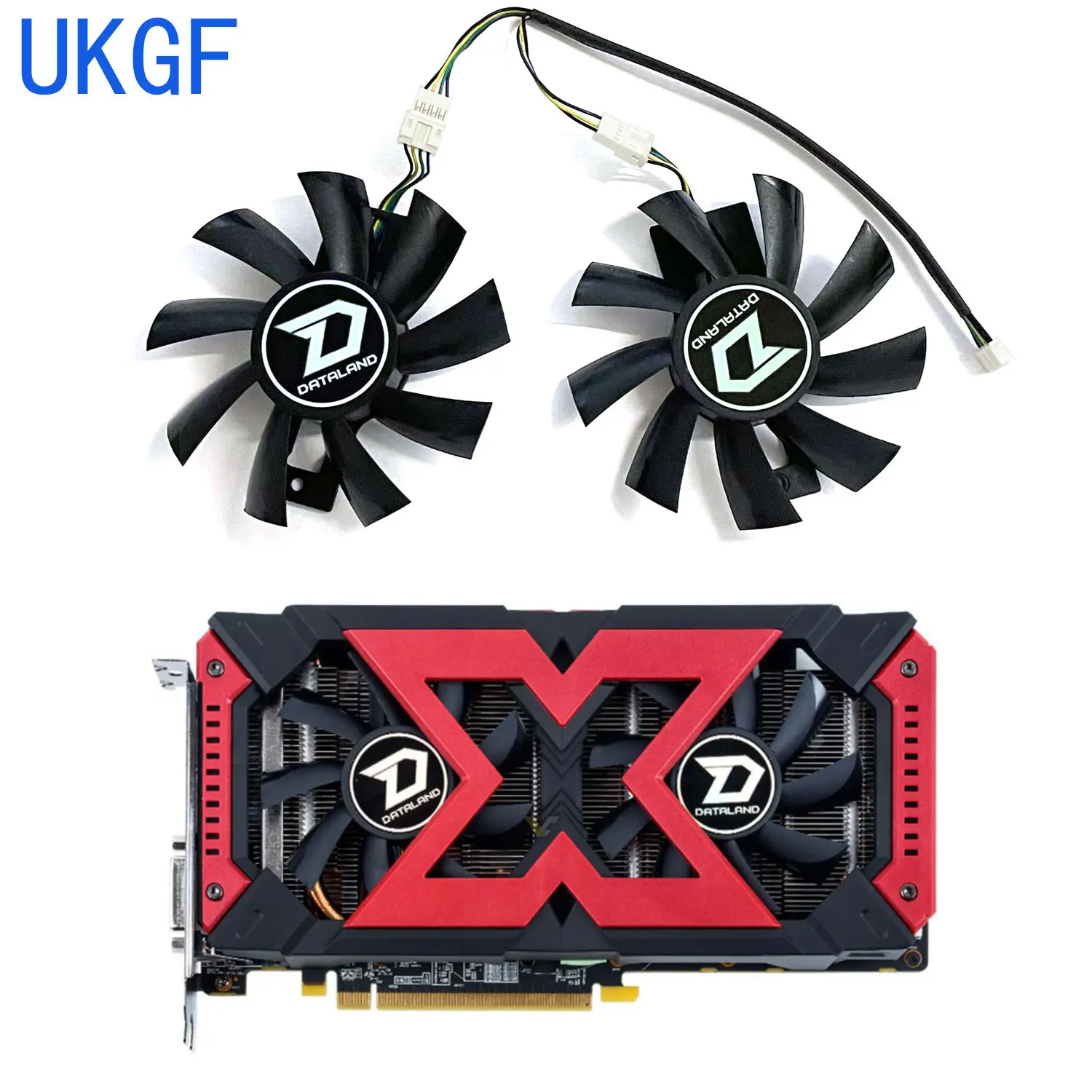 

Brand new 85MM 4PIN GA92B2U RX580 570 GPU fan for DATALAND Radeon RX 570 580 560XT 2048SP 4GB X series graphics card