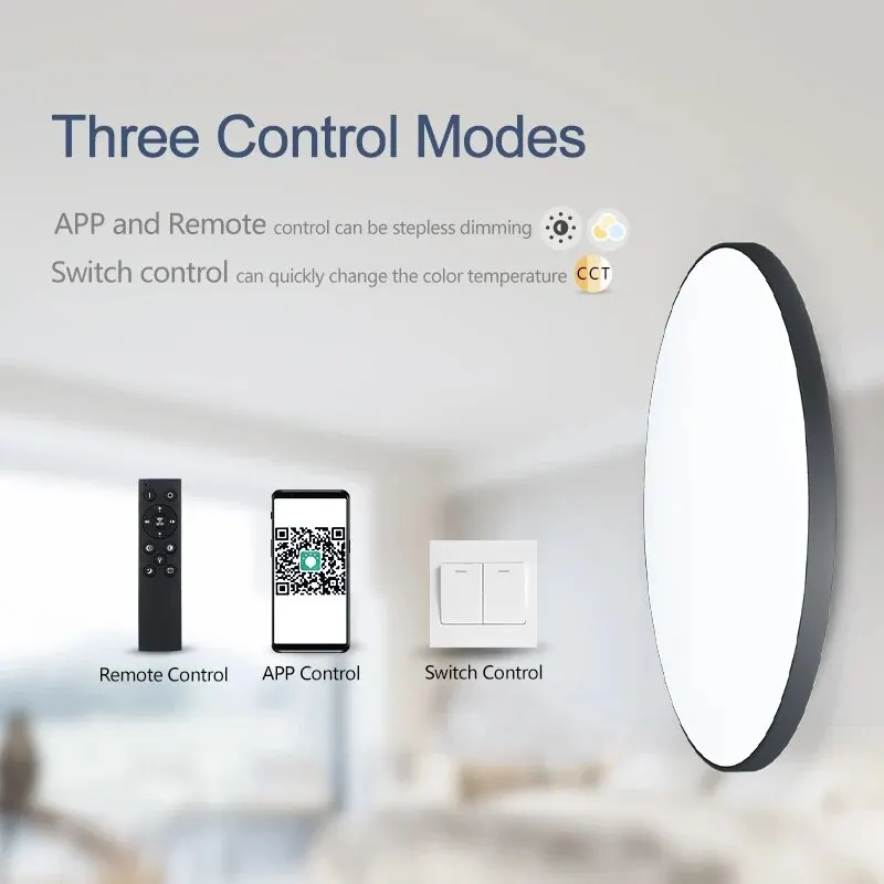 Smart Dimmable LED Ceiling Light with Remote Control, for Living Room & Bedroom 5