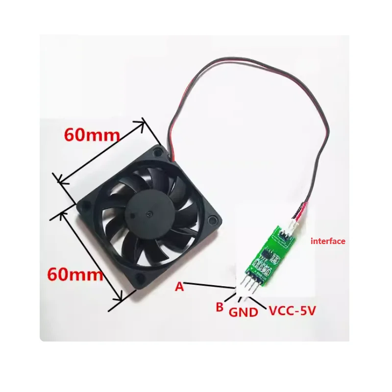 5V DC fan 51 MCU pin control supports PWM voltage regulation and speed regulation PID