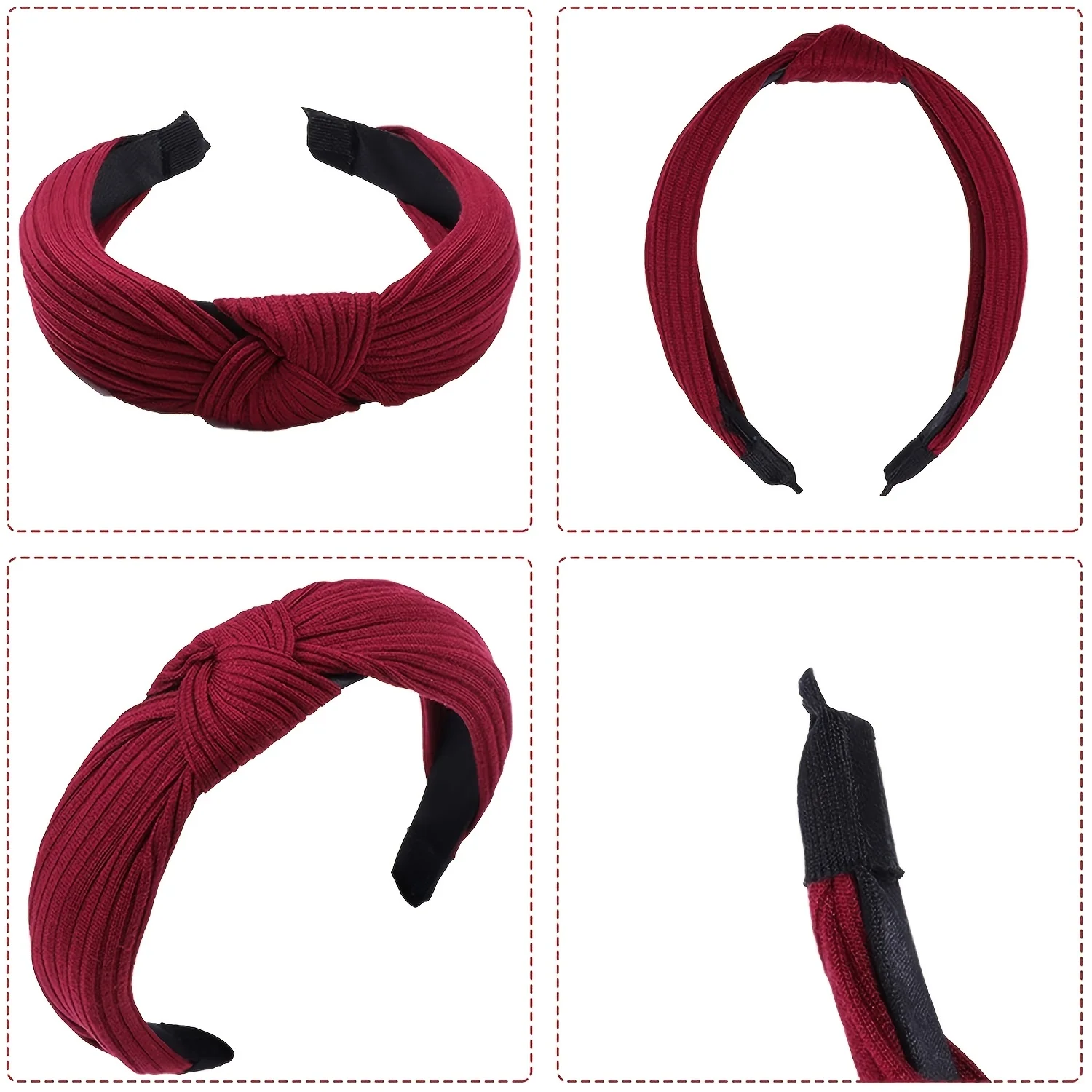8-piece women\'s multicolor striped top knot headband Wash Makeup Go Out Hair for women hair accessories Birthday gift date