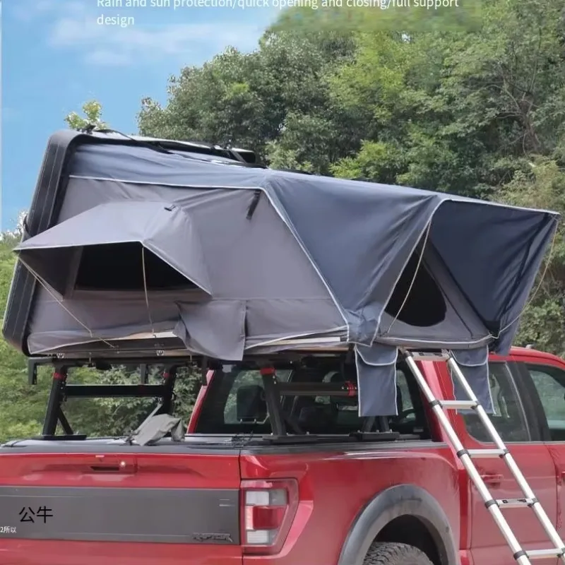 

Light Weight ABS HardShell Rooftop Tent Camping Car Hard Shell Roof Top Tent for 3-4 Person