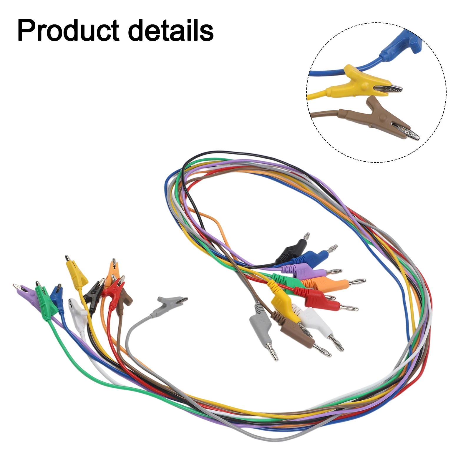 

For Multimeter Multimeter Leads Electrical Testing Secure Multimeter Connection Flexible PVC Insulation Wide Jaw Clip