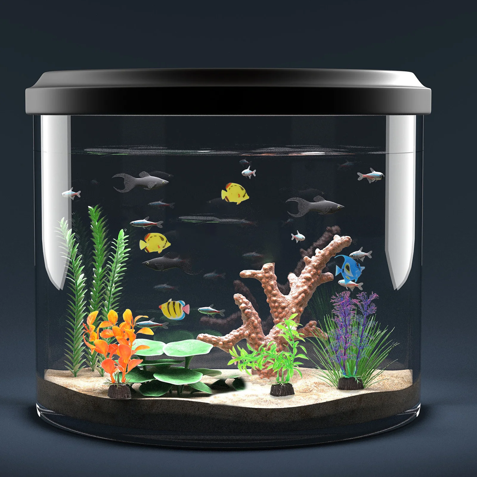 

1Set Realistic Fake Fish Tank Plants Decor Premium Simulation Water Plant for Aquarium Accessories Underwater Grass Ornament