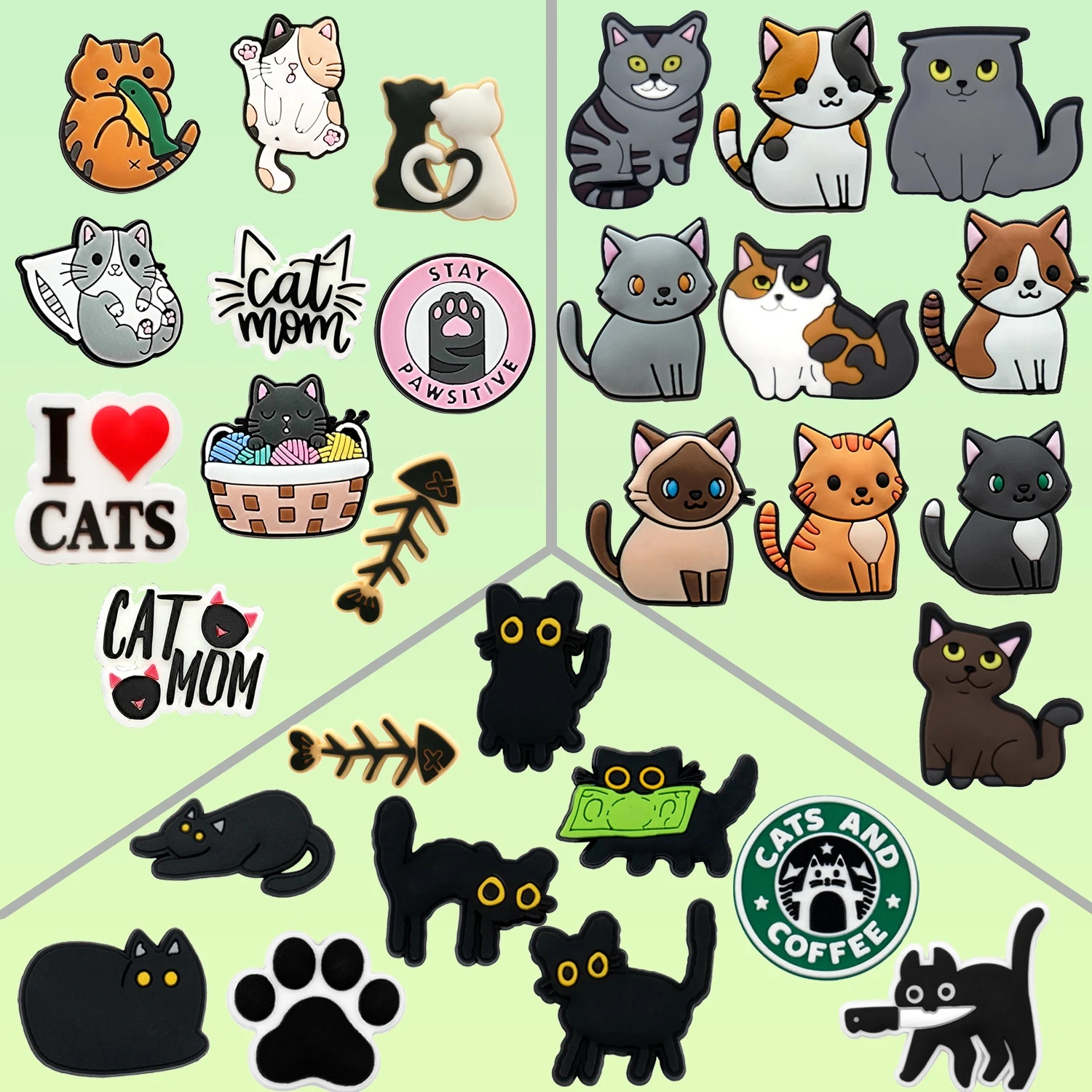 1/10Pcs Cute Cats S…