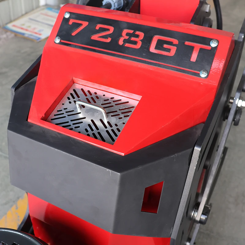 Rectificadora automática de suelo de hormigón, pulidora portátil con vacío, 728mm