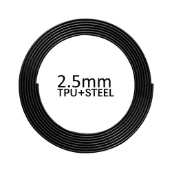 NEVERTOOLATE 2,.5mm x 3m steel cord coated with TPU skip jump rope backup rope spare part accessories