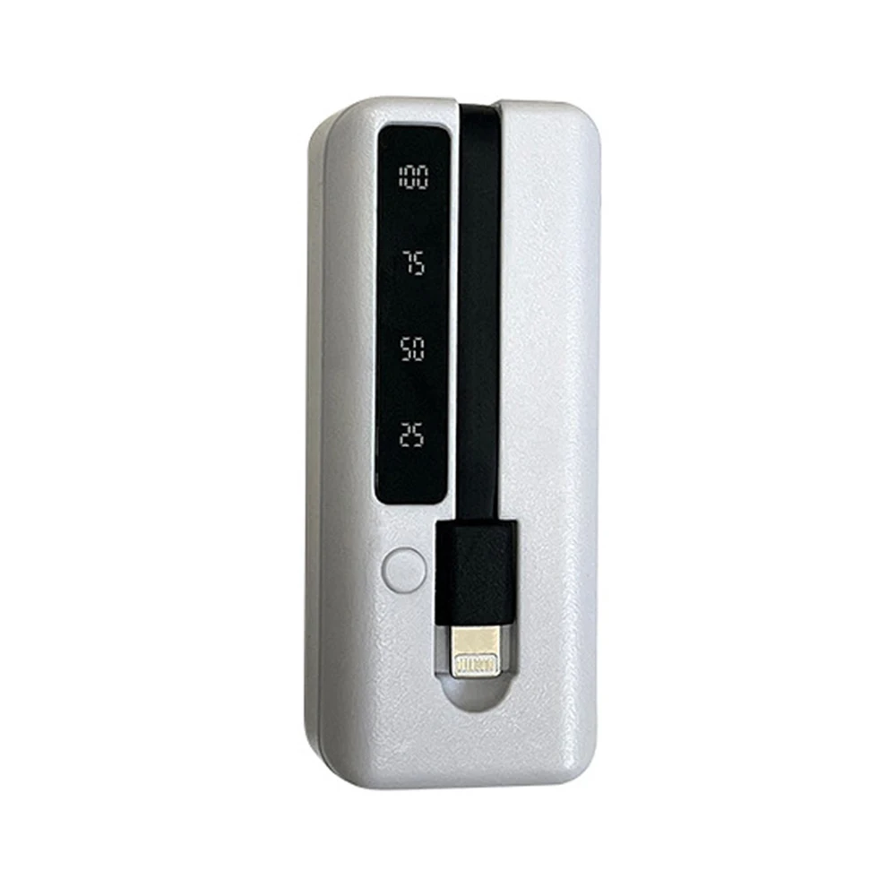 1*18650/18700/20700/21700 porty USB typu C do ładowania baterii etui na Powerbank DIY zestaw telefonów komórkowych Powerbank Box z kablem